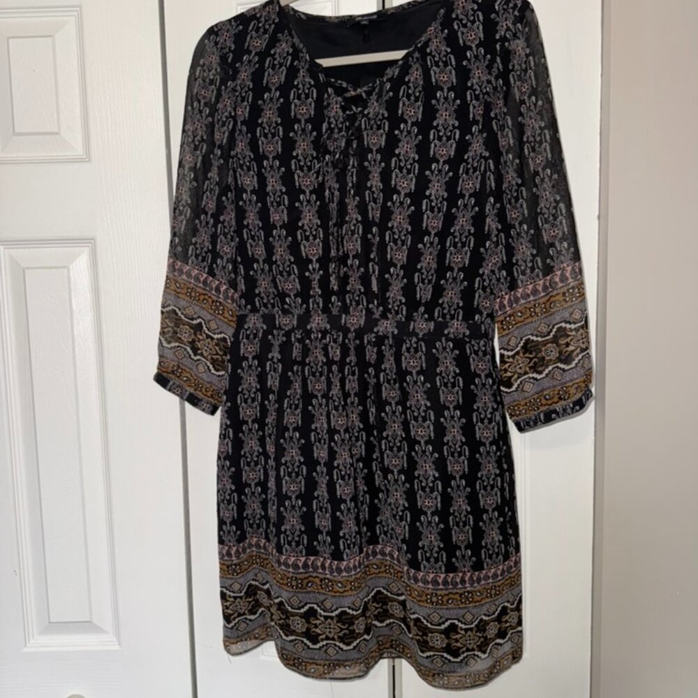 Women’s Madewell Lace Up Boho Dress in Burnished Floral